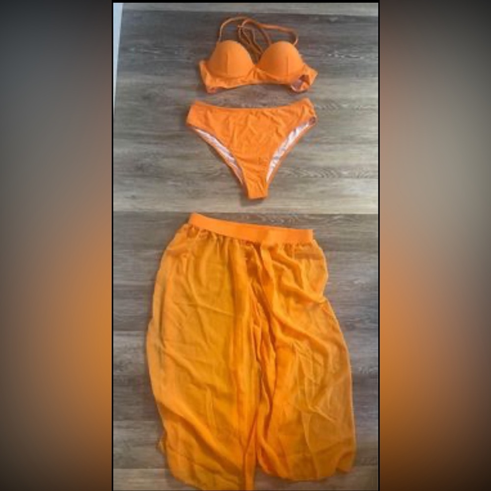 SHEIN bikini and coverup size XL